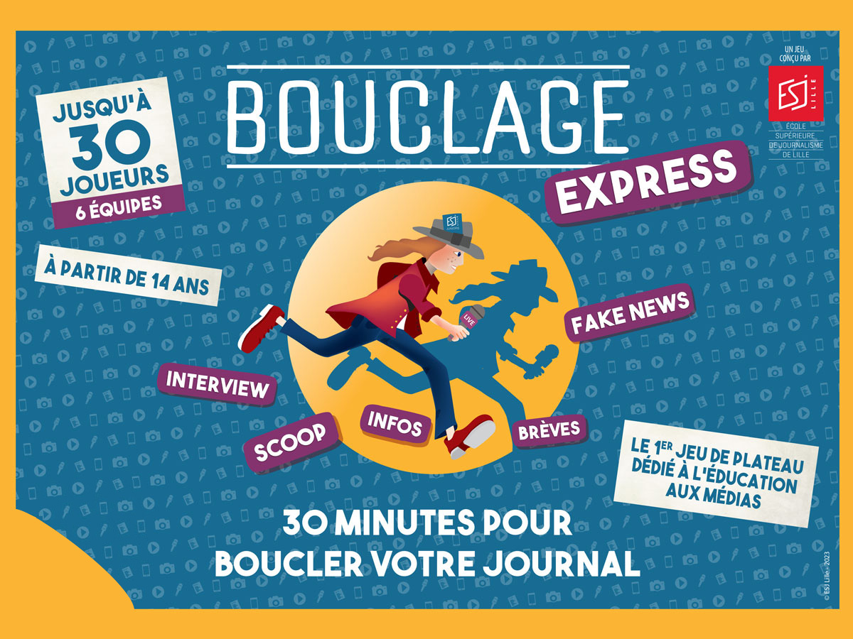 Jeu de plateau pour l'éducation aux médias "Bouclage Express"